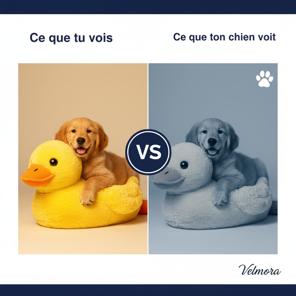 Ce que tu vois vs Ce que ton chien voit - Velmora